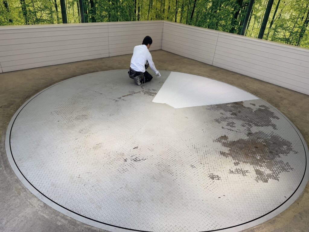 ターンテーブル塗装