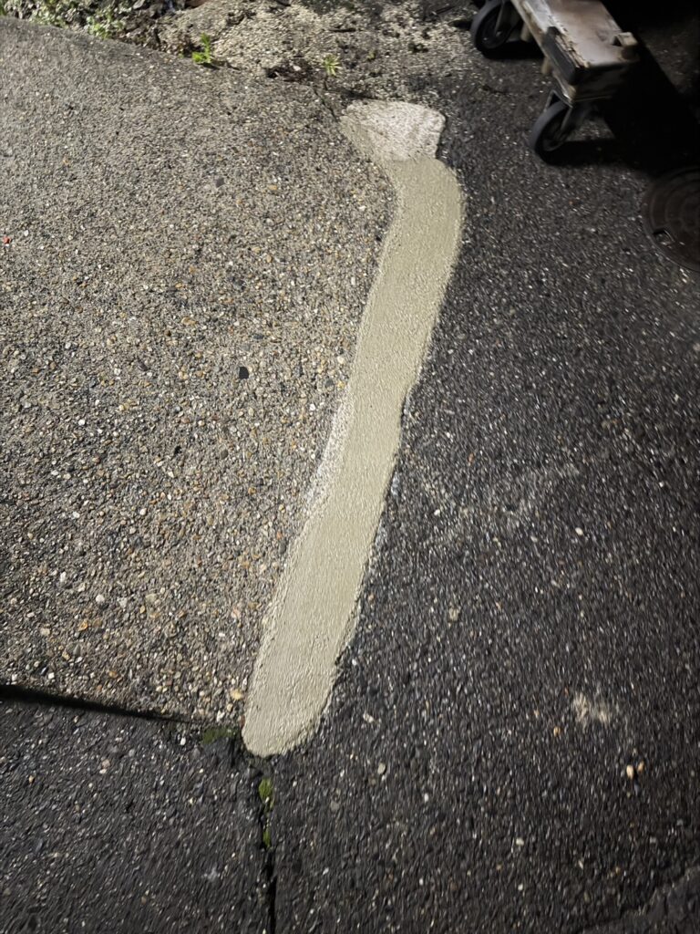 荷受けスロープの段差解消